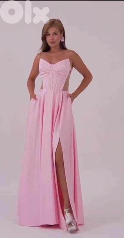 Elegant Pink Occasion Dress – Chic for weddings cocktail 0