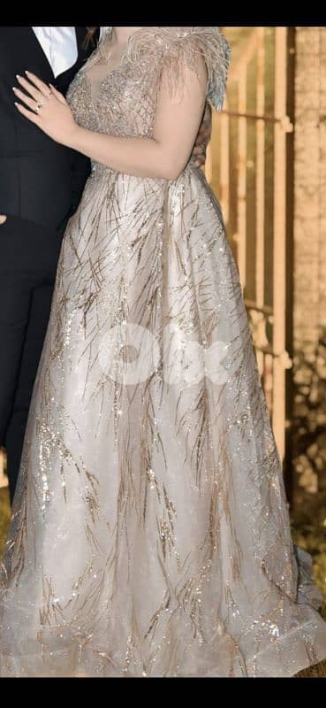 Rose Gold dress worn just once 0