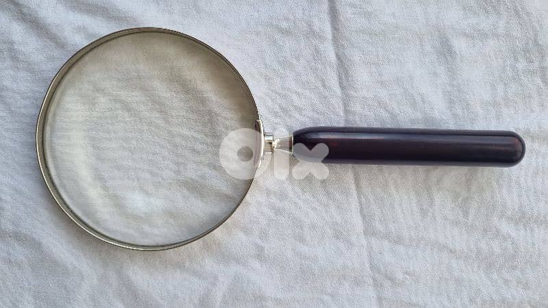 Rare Antique 1945 German Magnifying Glass - D. B. Pat. Silver Frame 1