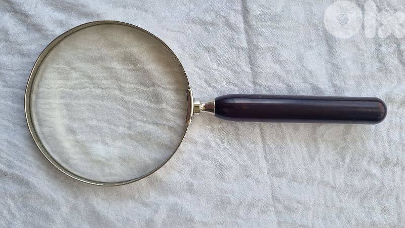 Rare Antique 1945 German Magnifying Glass - D. B. Pat. Silver Frame 2