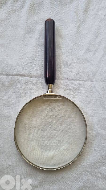 Rare Antique 1945 German Magnifying Glass - D. B. Pat. Silver Frame 9
