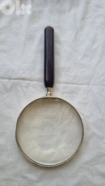 Rare Antique 1945 German Magnifying Glass - D. B. Pat. Silver Frame