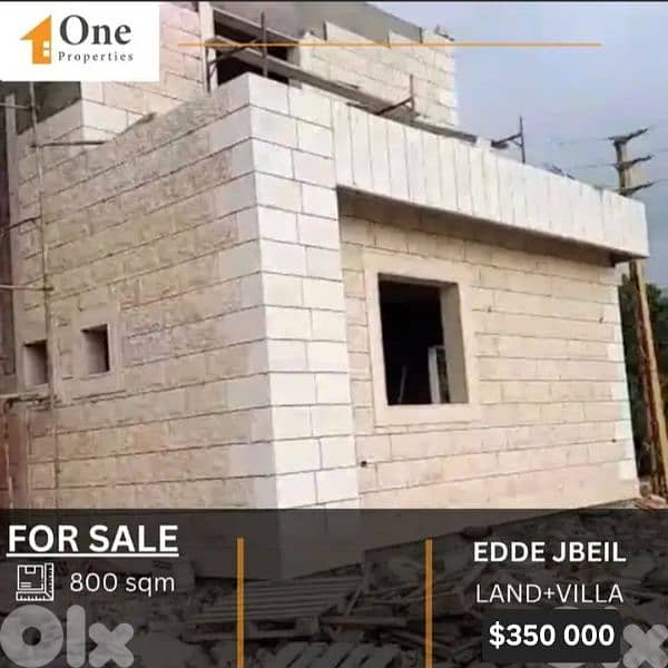 VILLA TRIPLEX FOR SALE IN EDDE JBEIL 0
