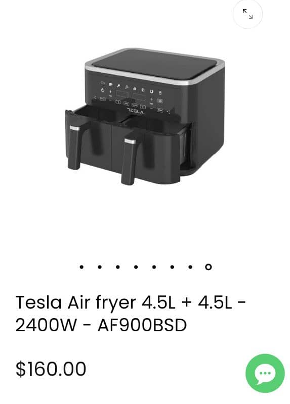 Tesla airfryer used only 1 time 0