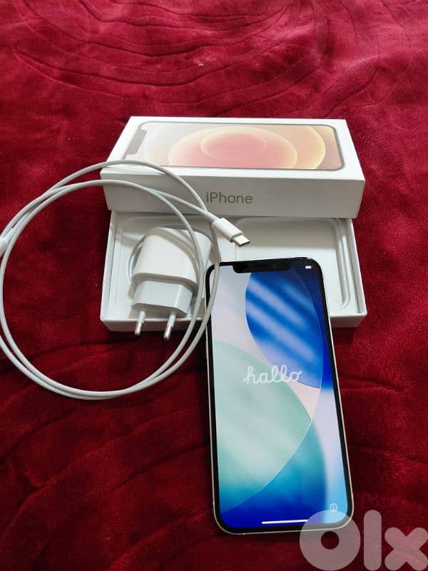 iphone 12, white color for sale 1