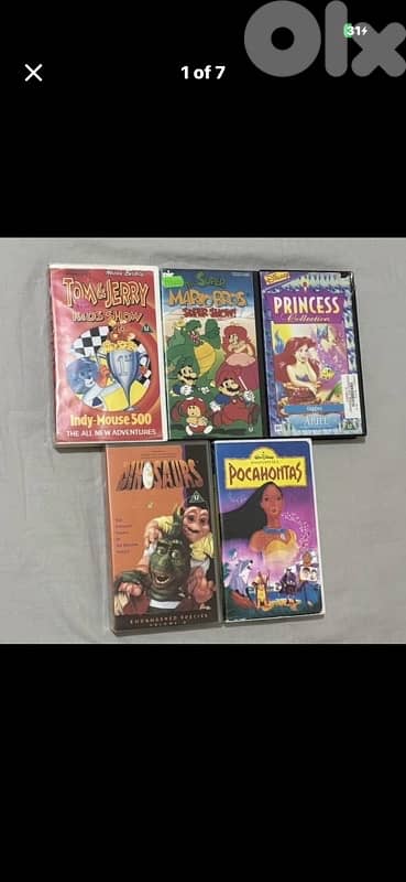 Vintage 90s VHS Lot - Super Mario Bros, Dinosaurs, Disney & More! PAL 0