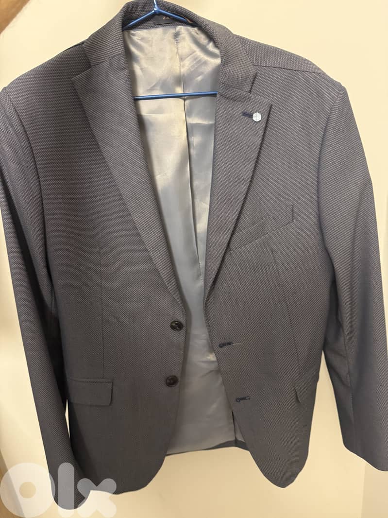 Zara Man Blazer – Medium, EU 48 / US 38, Grey, Good Condition 0