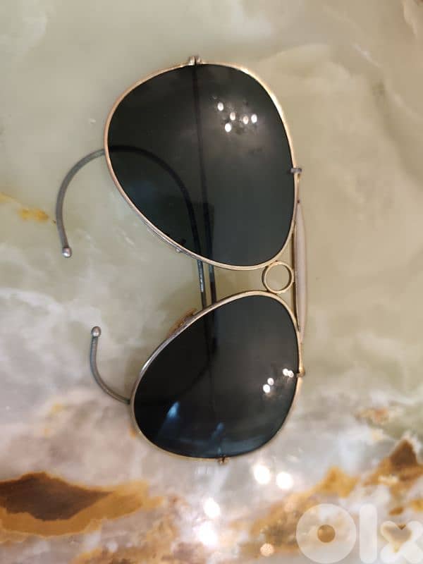 vintage Bausch & Lomb Ray-Ban Shooter aviator sunglasses. 1