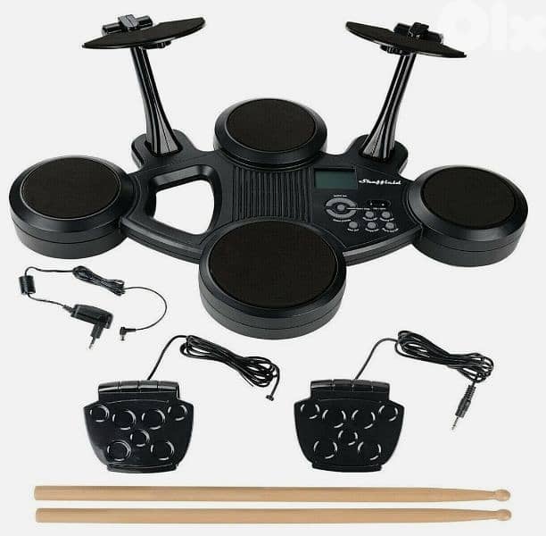 E-Drum Set Electronic Drums Music 6 Pads Adjustable Volume 0
