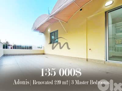 Adonis | 3 Master Bedrooms Apartment w/ Terraces | Prime Location