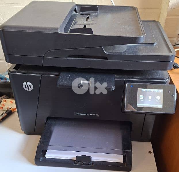 used like new hp printer mfp177fw   4 in 1 wifi,network, duplex 6