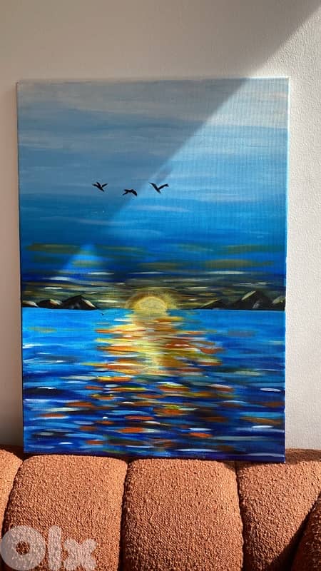 sunset handmade painting 0