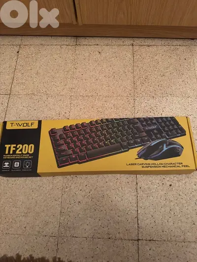gaming keyboard and mouse RGB light