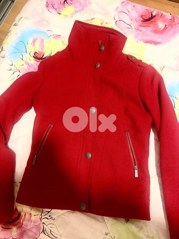Bershka Red Structured Jacket 0