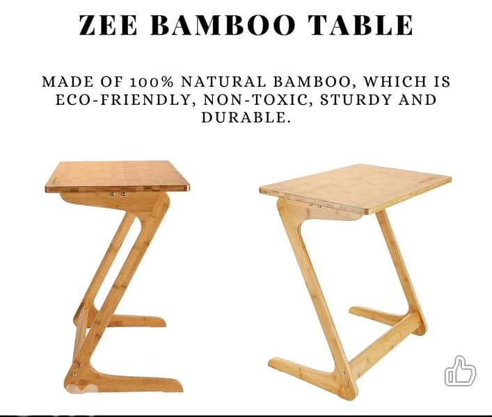 Bamboo side table 0