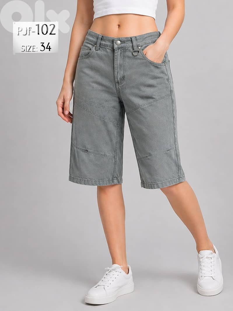 Ladies' Jeans Capri PANTs from European Brands 2