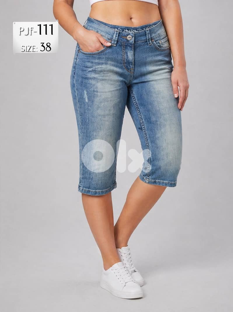 Ladies' Jeans Capri PANTs from European Brands 5