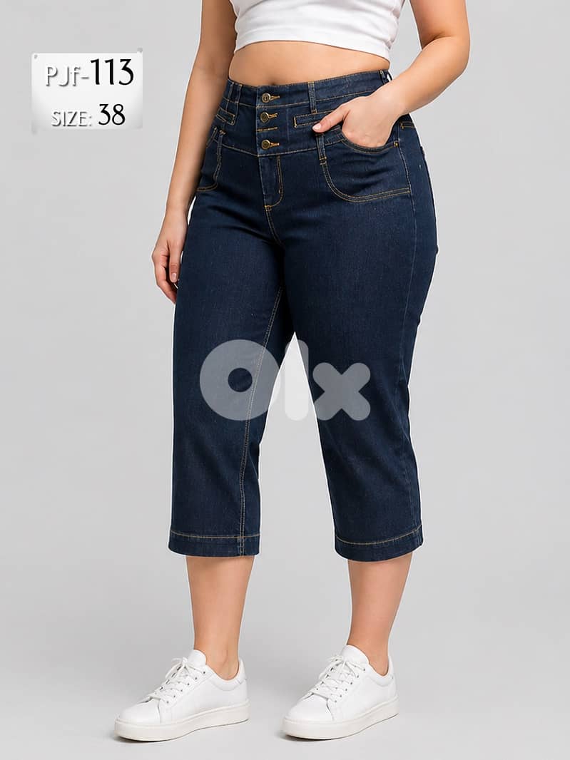 Ladies' Jeans Capri PANTs from European Brands 7