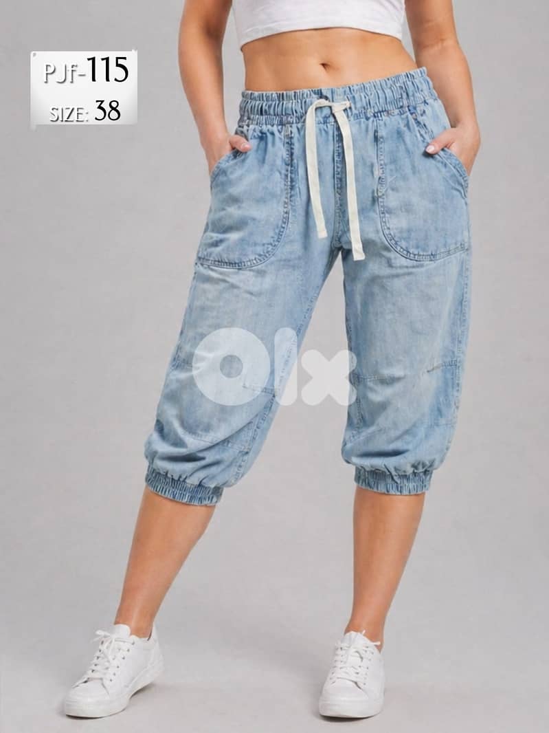 Ladies' Jeans Capri PANTs from European Brands 9