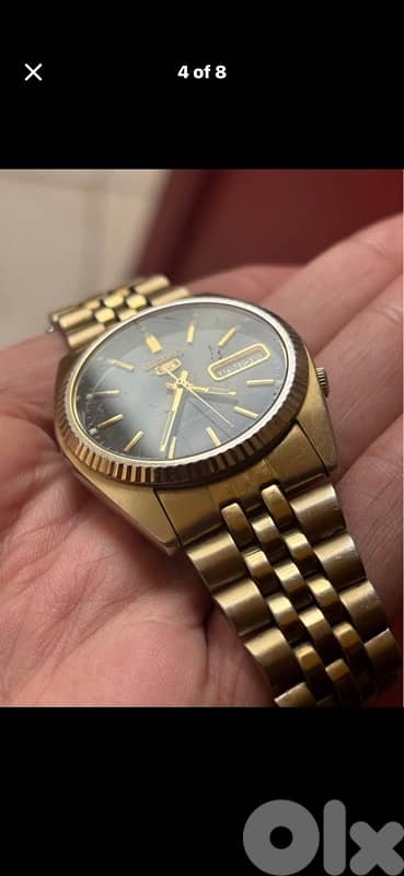 Vintage Seiko 5 Gold Automatic Datejust-SNXJ94 Style-Fluted Bezel 3