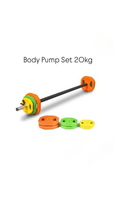 New Studio Body Pump Set 20kg Dumbbells 0