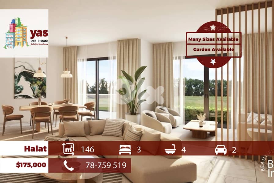 Halat 146m2 | 198m2 | Garden Available | Sea & Mountain View | MCH 0