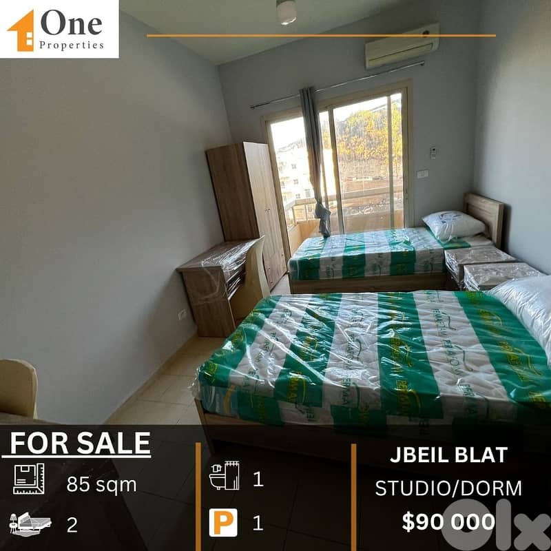 STUDIO /DORM /APARTMENT FOR SALE IN BLAT JBEIL (NEAR LAU) 0