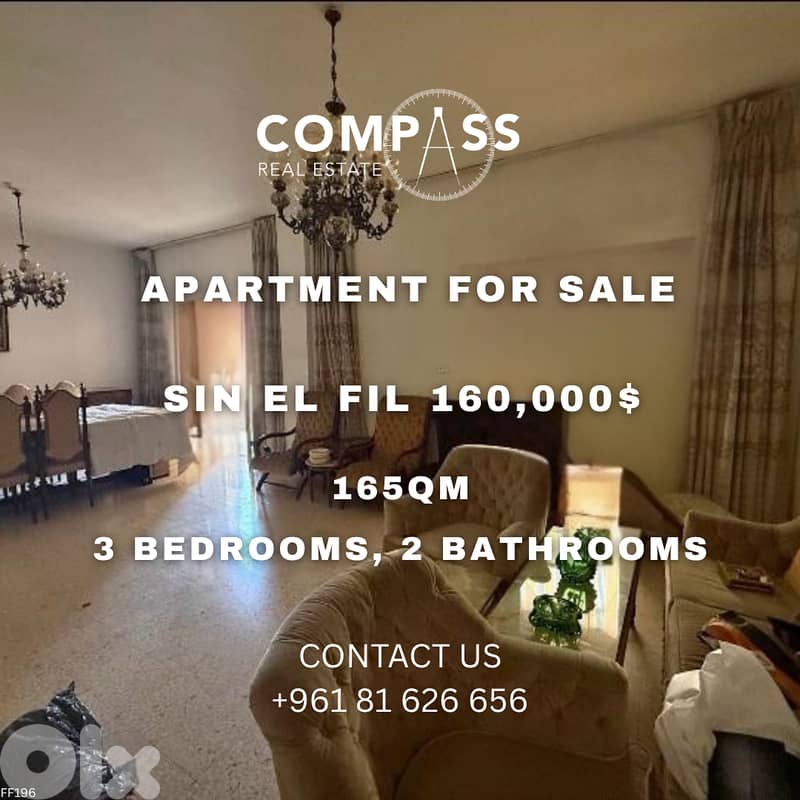 APARTMENT FOR SALE IN SIN EL FIL 0