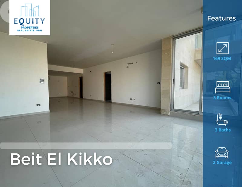 169 SQM Apartment With Garden For Sale In Beit El Kikko #DH307132 0