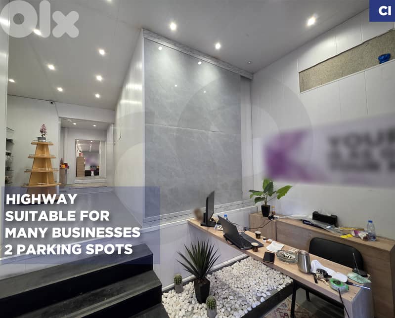 SHOP/Zouk Mosbeh/2 Parking spots/ زوق مصبح / REF#CI135517 ! 0