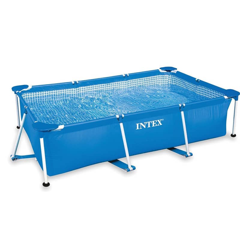 Intex Rectangular Frame Above Ground Pool 300 x 200 x 75 CM -حوض سباحة 1