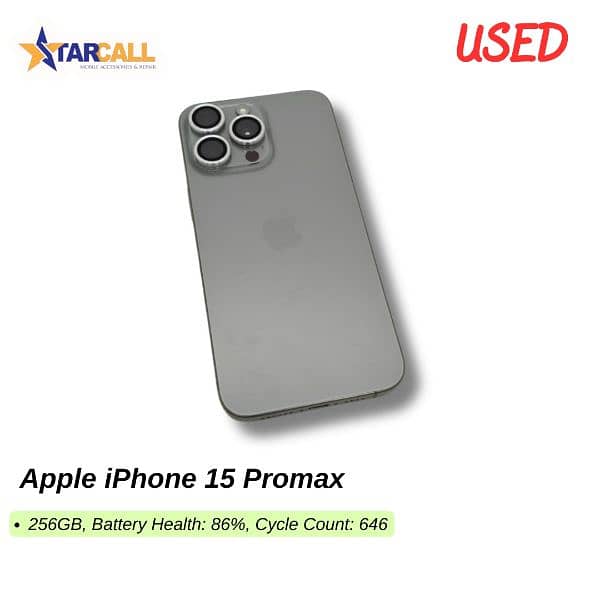 Used Apple iPhone 15 Promax 0