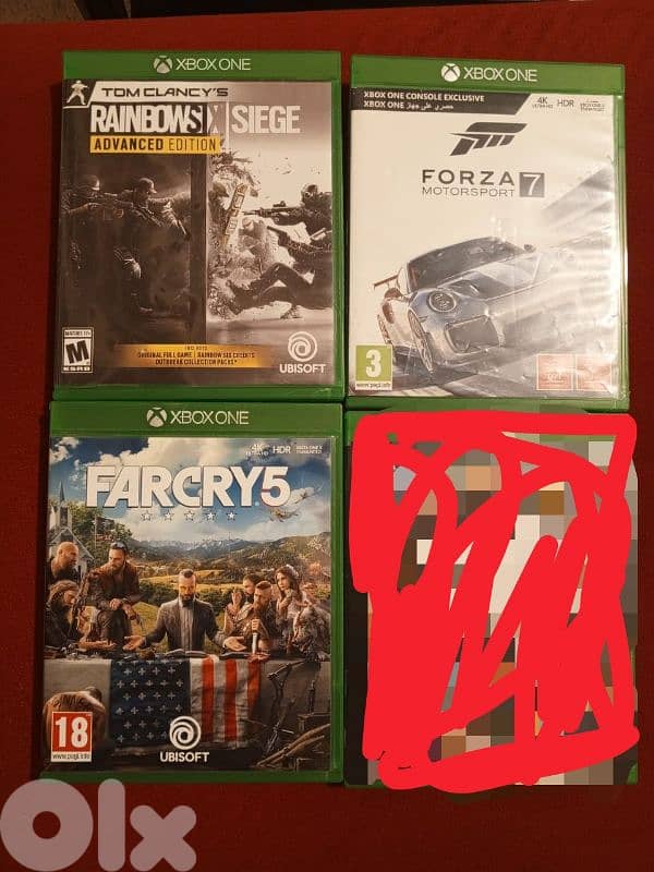 Xbox one s 1tb with 3 games 3