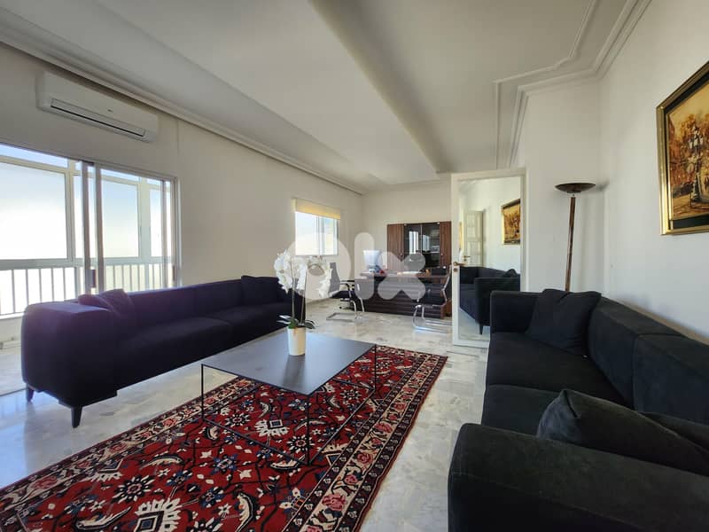 220 SQM FURNISHED Apartment in Zouk Mikael + Panoramic Sea View 0