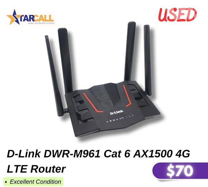 D-Link DWR-M961 Cat 6 AX1500 4G  LTE Router 0