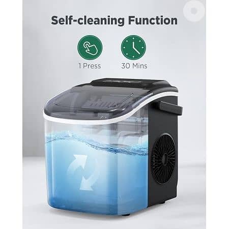 Silonn Bullet Ice Makers Countertop with Handle 26Lbs/24H 0