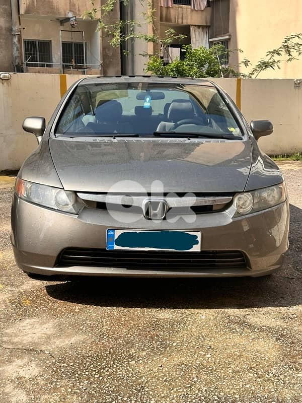 Honda Civic 2006 full option + fat7a bel sa2ef + original screen 0