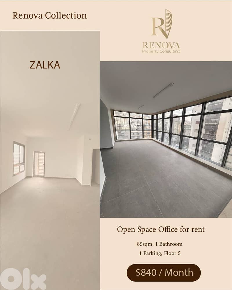 Prime Location office for rent in Zalka 0