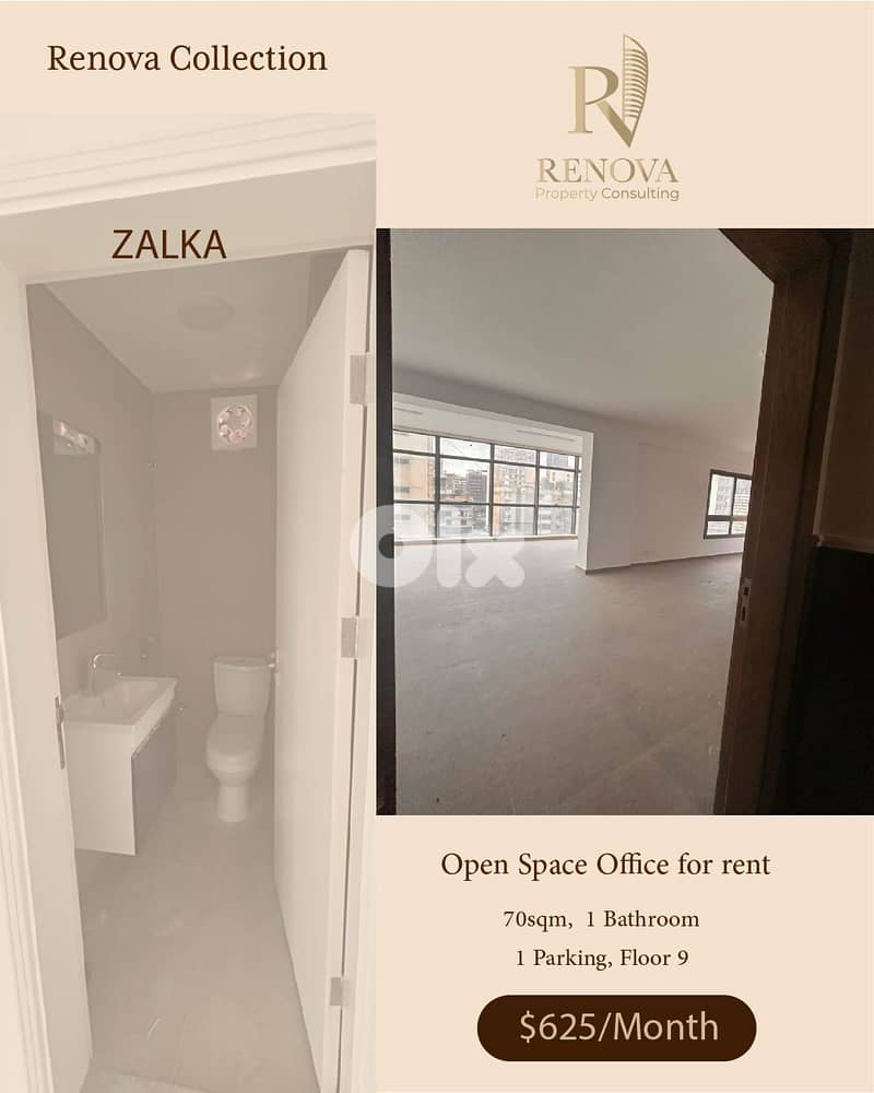 Prime Location Office for rent in Zalka 0
