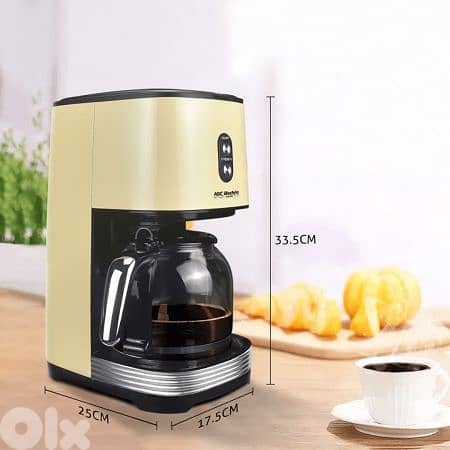 ABC Lifestyle Stainless Steel American Drip Coffee Maker 1.5 L - Black 0