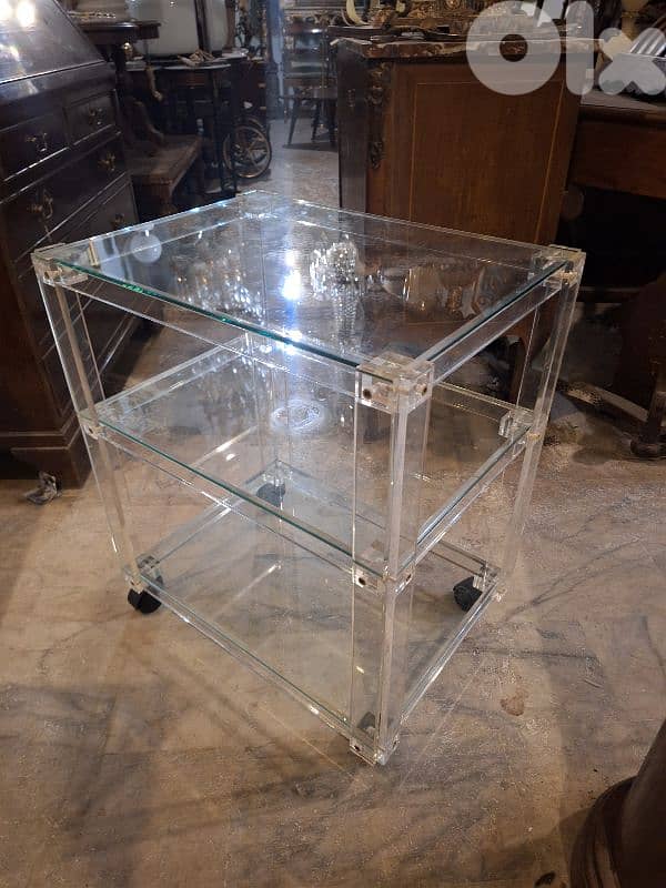 trolley bar vintage plexiglass seventies original 0