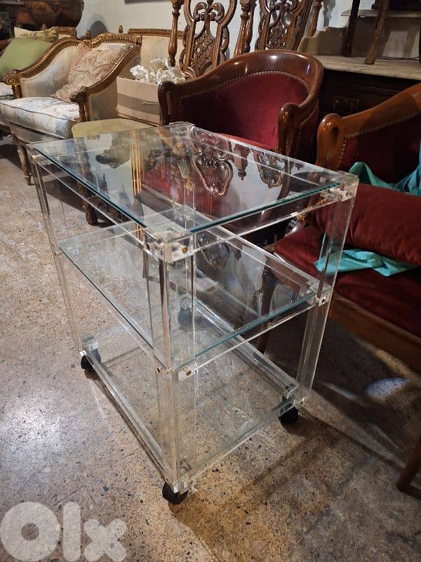 trolley bar vintage plexiglass seventies original 1