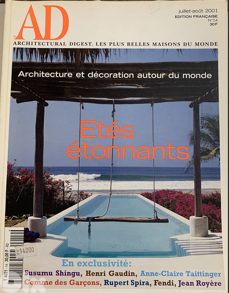 ARCHITECTURAL DIGEST (AD) Collection - 8 selected issues (2001-2002) 6