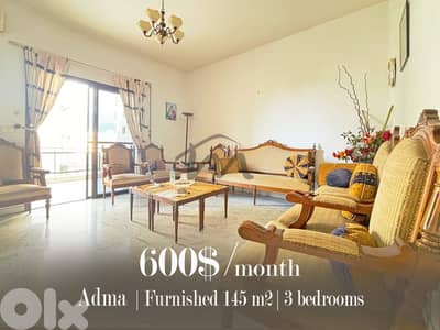 Zouk Mikayel | Furnished/Equipped 3 Bedrooms Apartment | 2 Balconies