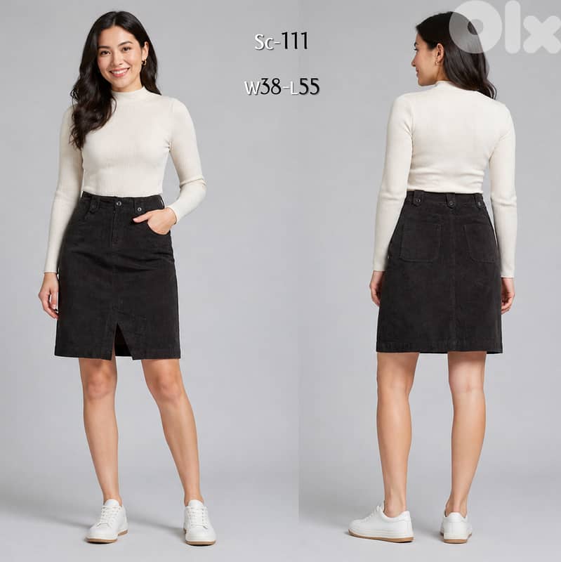 Collection of Corduroy Skirts from European Brands 4