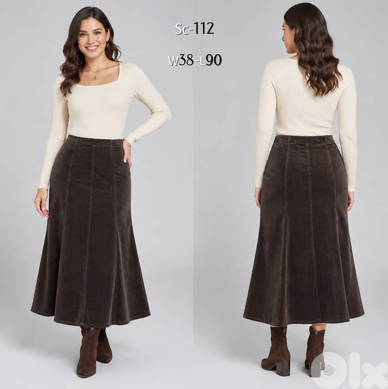 Collection of Corduroy Skirts from European Brands 5