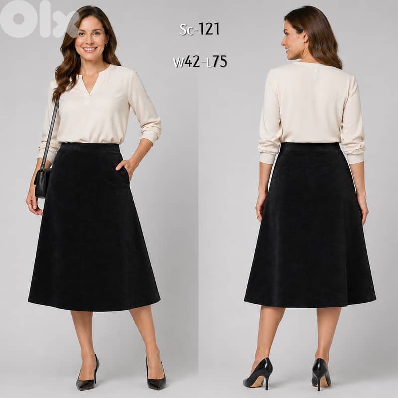 Collection of Corduroy Skirts from European Brands 8