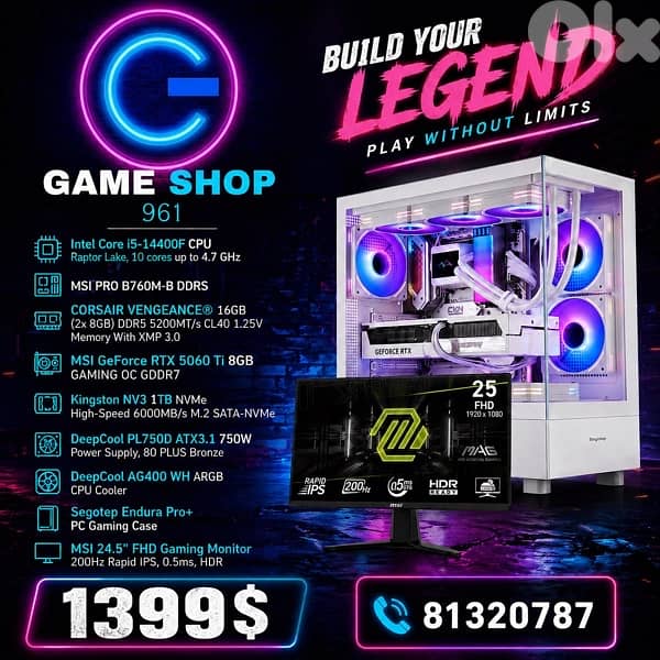New Full Gaming Pc RTX 5060 0