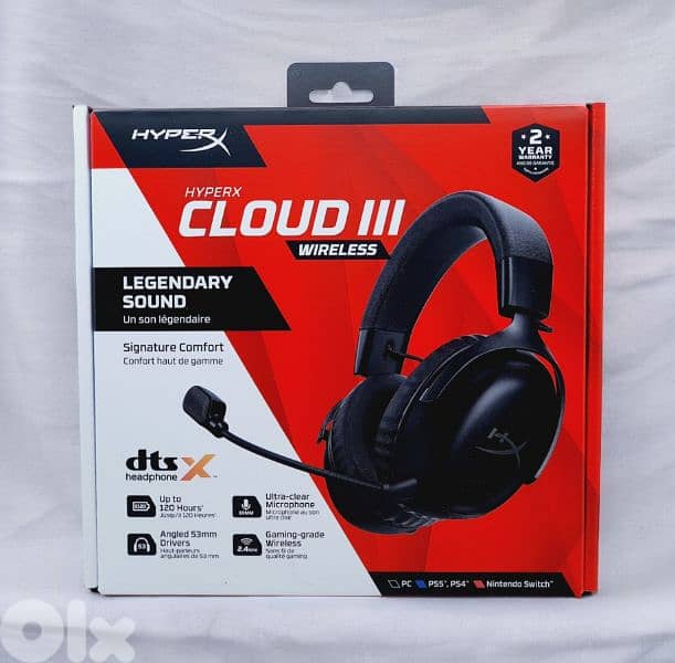 HyperX Cloud III Wireless (Black) – Excellent Condition – $90 0