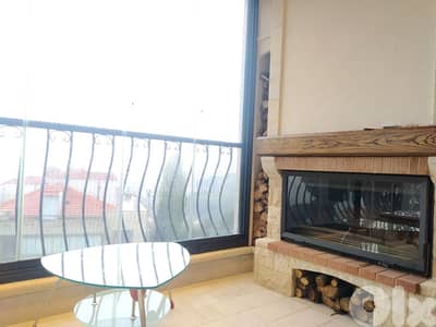 Apartment + Roof For rent Broumana/Ouyoun شقة + روف للايجار في العيون